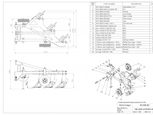 combination plow 3x60 3D Model