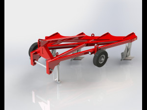 combination plow 4x60 3D Model