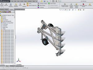 combination plow 4x60 3D-Modell