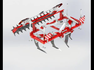 WG 0022 - STL Subsoiler 3m 3D Model