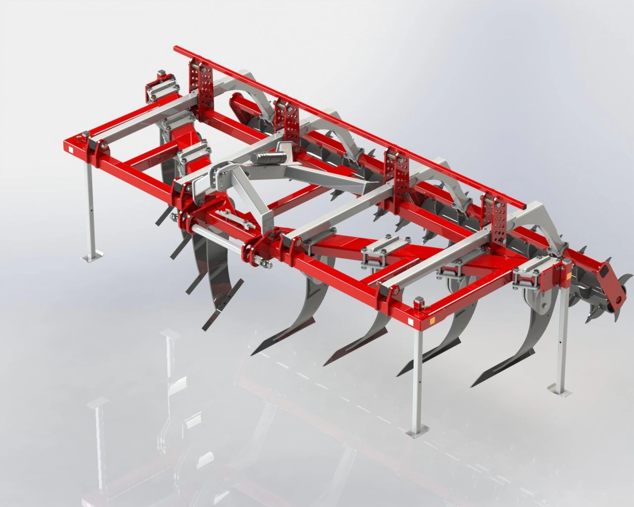 WG 0022 - STL Subsoiler 4m 3D Model .c4d .max .obj .3ds .fbx .stl .blend 