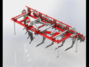 WG 0022 - Глубокорыхлитель STL 4м 3D Модель