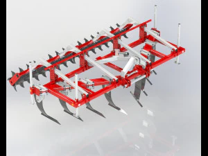 WG 0022 - STL Subsoiler 4m 3D Model