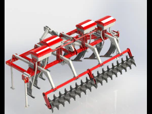 WG 0022 - STL Subsoiler 4m 3D Model