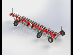 heavy toothed harrow Modèle 3D