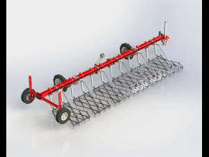 heavy toothed harrow Modèle 3D