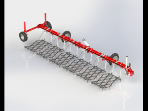heavy toothed harrow Modèle 3D