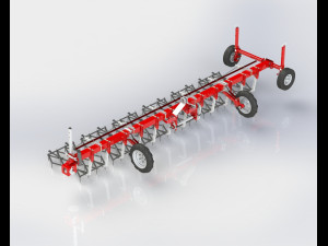 heavy toothed harrow Modèle 3D