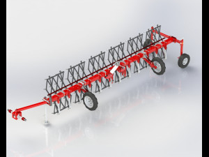 heavy toothed harrow Modèle 3D