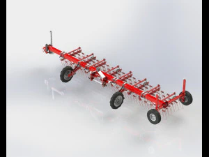 WG 0009 STL Flexible tine harrow 3D Model