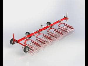 WG 0009 STL Flexible tine harrow 3D Model