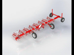 WG 0009 STL Flexible tine harrow 3D Model