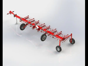 WG 0009 STL Flexible tine harrow 3D Model