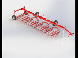WG 0009 STL Flexible tine harrow 3D Model