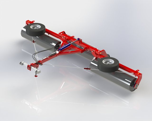 WG 0001 - grassland roller 3D Model .c4d .max .obj .3ds .fbx .stl .blend 