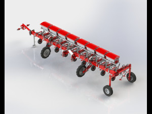 WG 0002 - Interrow cultivator 600 cm 3D Model