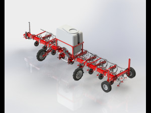 WG 0002 - Interrow cultivator 600 cm 3D Model