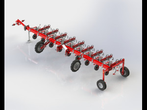 WG 0002 - Interrow cultivator 600 cm 3D Model