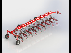 WG 0002 - Interrow cultivator 600 cm 3D Model