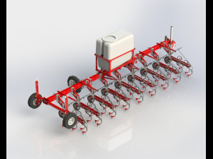 WG 0002 - Interrow cultivator 600 cm 3D Model