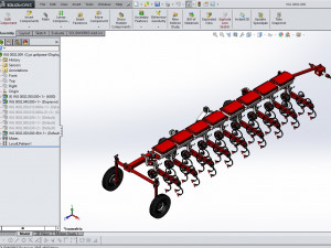 WG 0002 - Interrow cultivator 600 cm 3D Model