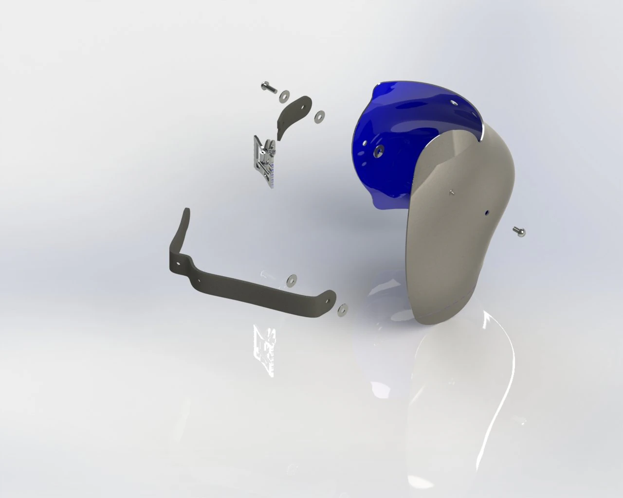 Couter - Armour plate elbow 3D print model 3D Model .c4d .max .obj .3ds .fbx .stl .blend