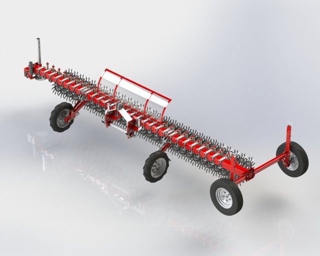WG 0003 - Hinged rotary harrow 600 cm 3D Model .c4d .max .obj .3ds .fbx .stl .blend 