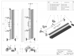 WG 0003 - Hinged rotary harrow 600 cm 3D Model