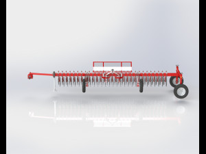 WG 0003 - Hinged rotary harrow 600 cm 3D Model