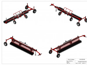WG 0003 - Hinged rotary harrow 600 cm 3D Model