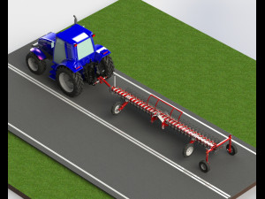 WG 0003 - Hinged rotary harrow 600 cm 3D Model