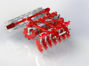 WG 0007 - Heavy disc harrow 200 cm 3D Модель
