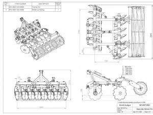 WG 0007 - Heavy disc harrow 200 cm 3D Модель