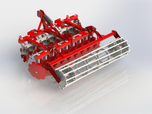 WG 0007 - Heavy disc harrow 250 cm 3D Model