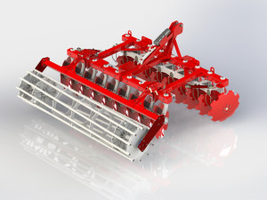 WG 0007 - Heavy disc harrow 250 cm 3D Model