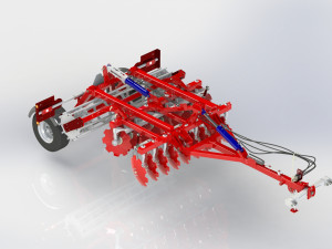 WG 0007 - Heavy disc harrow 250 cm 3D Model
