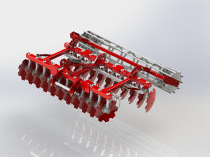 WG 0007 - Heavy disc harrow 300 cm 3D Model