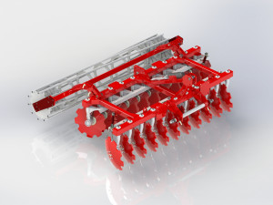 WG 0007 - Heavy disc harrow 300 cm 3D Model