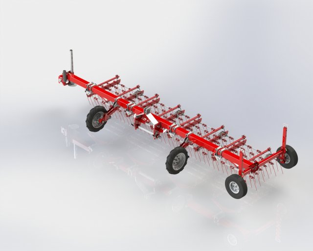 WG 0009 - Flex harrow 600 cm 3D Model .c4d .max .obj .3ds .fbx .stl .blend 