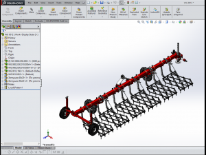WG 0012 - Heavy toothed harrow 600 cm Model 3D