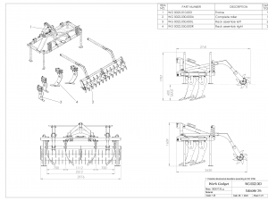 WG 0022 - Subsoiler 3m Modelo 3D