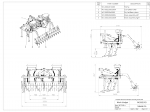 WG 0022 - Subsoiler 3m Modelo 3D