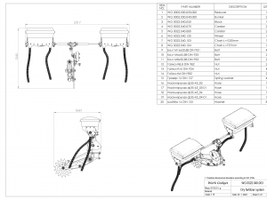 WG 0022 - Subsoiler 3m Modelo 3D