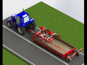 WG 0022 - Subsoiler 3m Modelo 3D