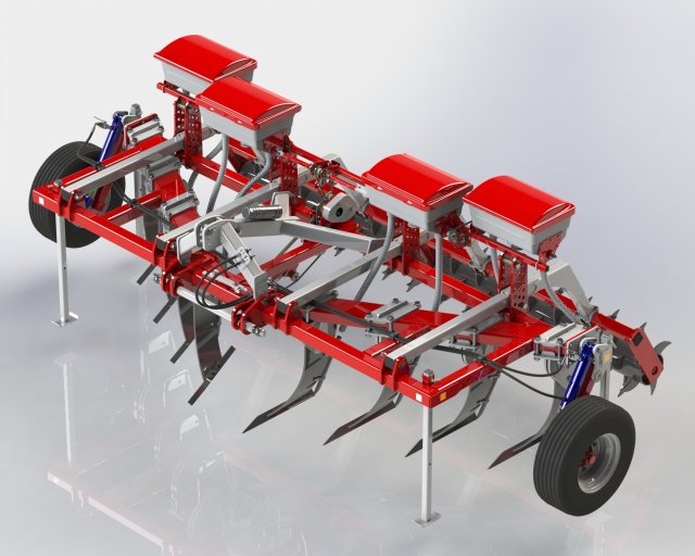WG 0022 - Subsoiler 4m 3D Model .c4d .max .obj .3ds .fbx .stl .blend 