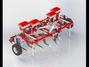 WG 0022 - Subsoiler 4m 3D Model