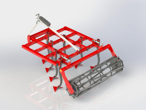 WG 1001 - Landscape cultivator 150 - 300 cm Model 3D