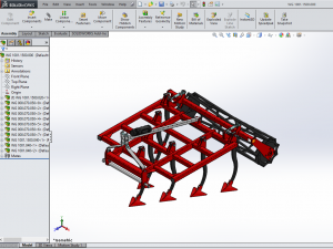 WG 1001 - Landscape cultivator 150 - 300 cm Model 3D