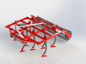 WG 1001 - Landscape cultivator 150 - 300 cm Model 3D