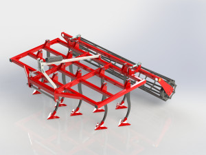 WG 1001 - Landscape cultivator 150 - 300 cm Model 3D